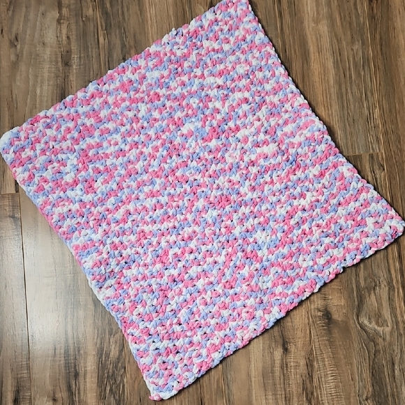 Handmade Other - Hand Crochet Baby Blanket Chenille Softness Baby Shower Gift